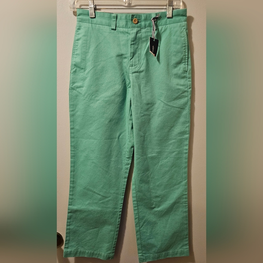 Vineyard‎ Vines Classic Fit Club Pant Green Girl's Size 12 NWT
